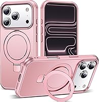 Vista 31 de Funda de grado militar compatible con iPhone 14 Plus de 6.7 pulgadas, con soporte magnético invisible tipo anillo, compatible con MagSafe y gran