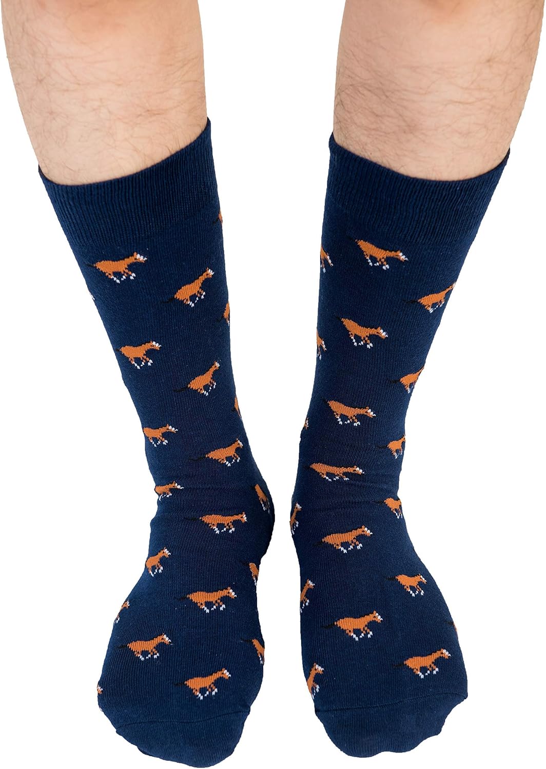 AUSCUFFLINKS Horse Pony Socks & Tie Combo Present for Men | Horse Pony Skinny Tie | Set for Equestrian Rider|Horse Pony Socks|Horse Racing|Groomsmen Bundle image 4