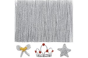 Iooleem Pipe Cleaners: Crafting with Shimmering Silver