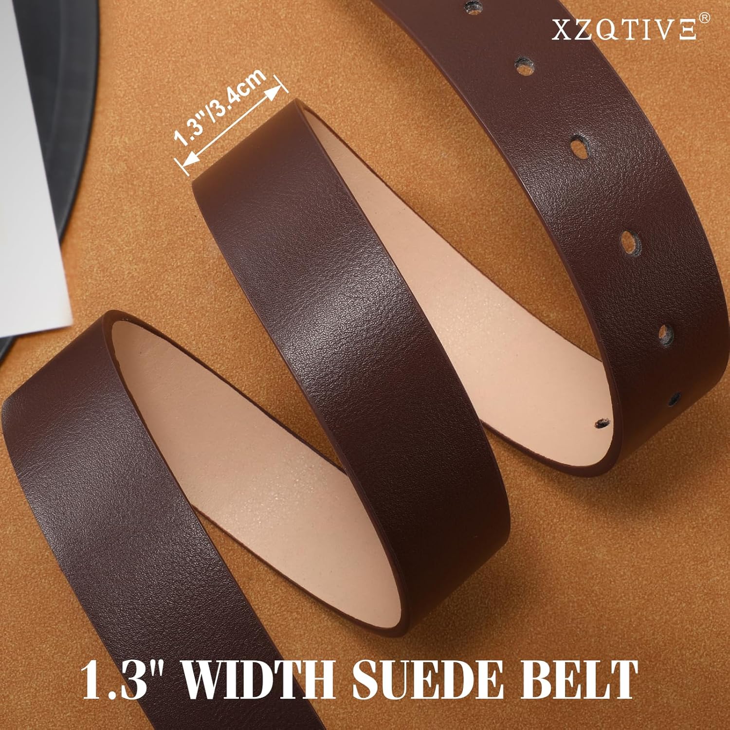 XZQTIVE Women’s Leather Belts for Jeans Pants Dresses Fashion Ladies Black Belt with Square Buckle - Image 7