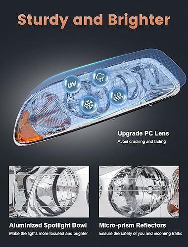 Miniatura 4 de Avsty Conjunto de faros delanteros para Mack Vision Granite Pinnacle CX CXU CXN GU4 GU5 GU7 GU8 CXN613 CXU613 CT713 GU813 1998-2018 OE repuesto faro