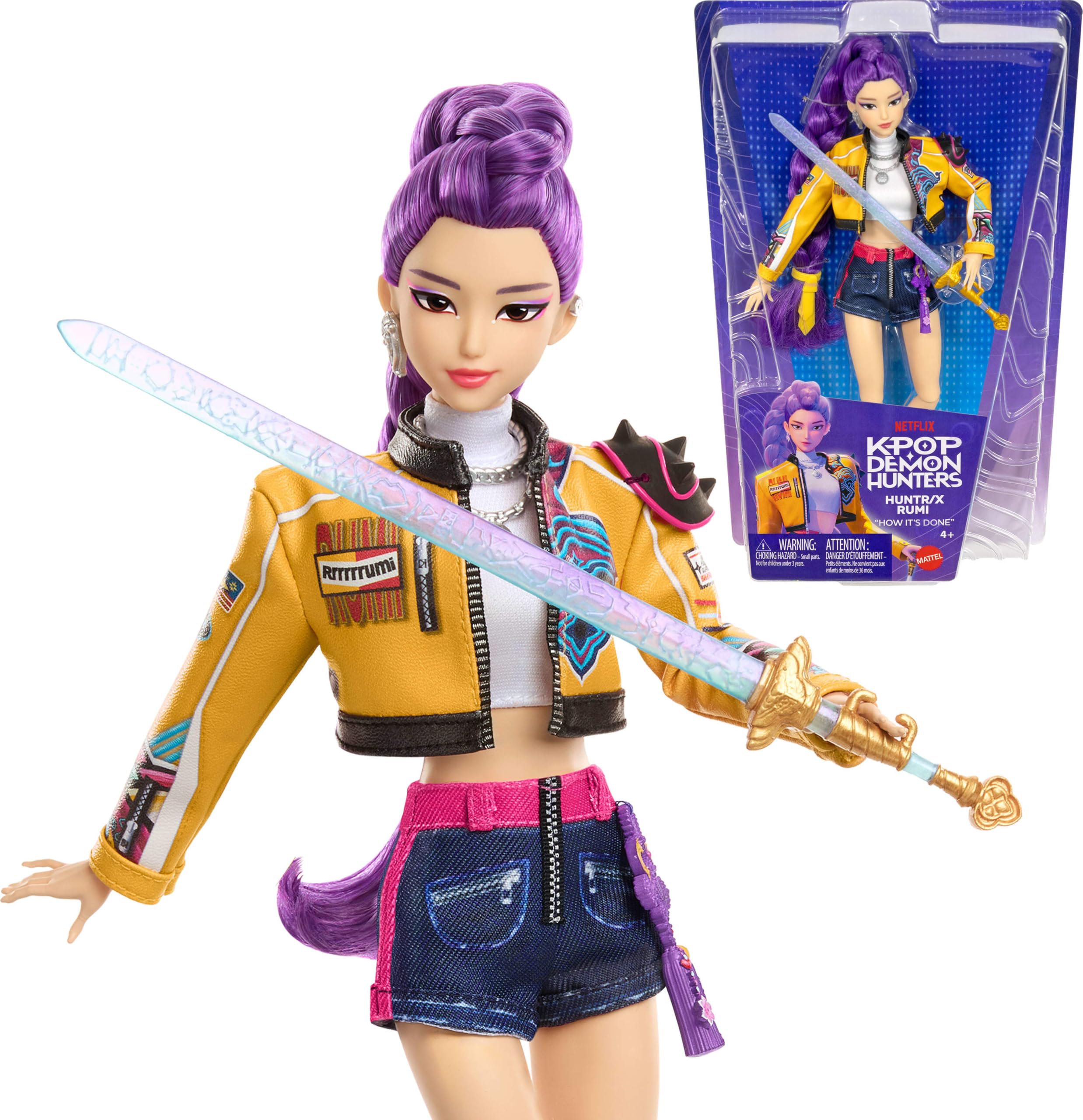 Mattel Kpop Demon Hunters HUNTR/X Poupée Fashion Rumi
