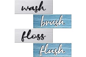 Jetec Vintage Blue Farmhouse Bathroom Wall Decor