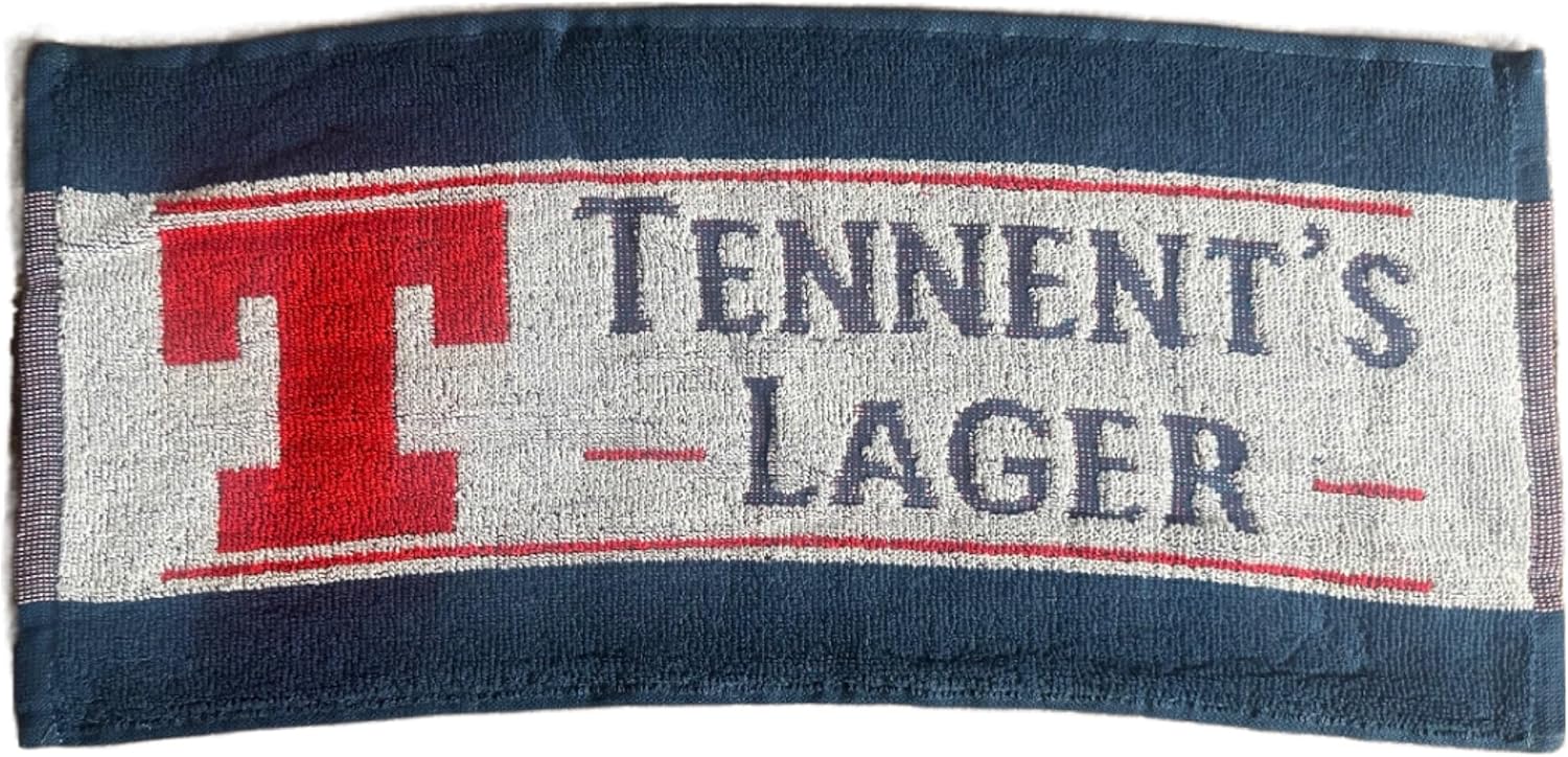 Tennent's Lager Bar Towel Official Branded Tennent's Lager Towel for