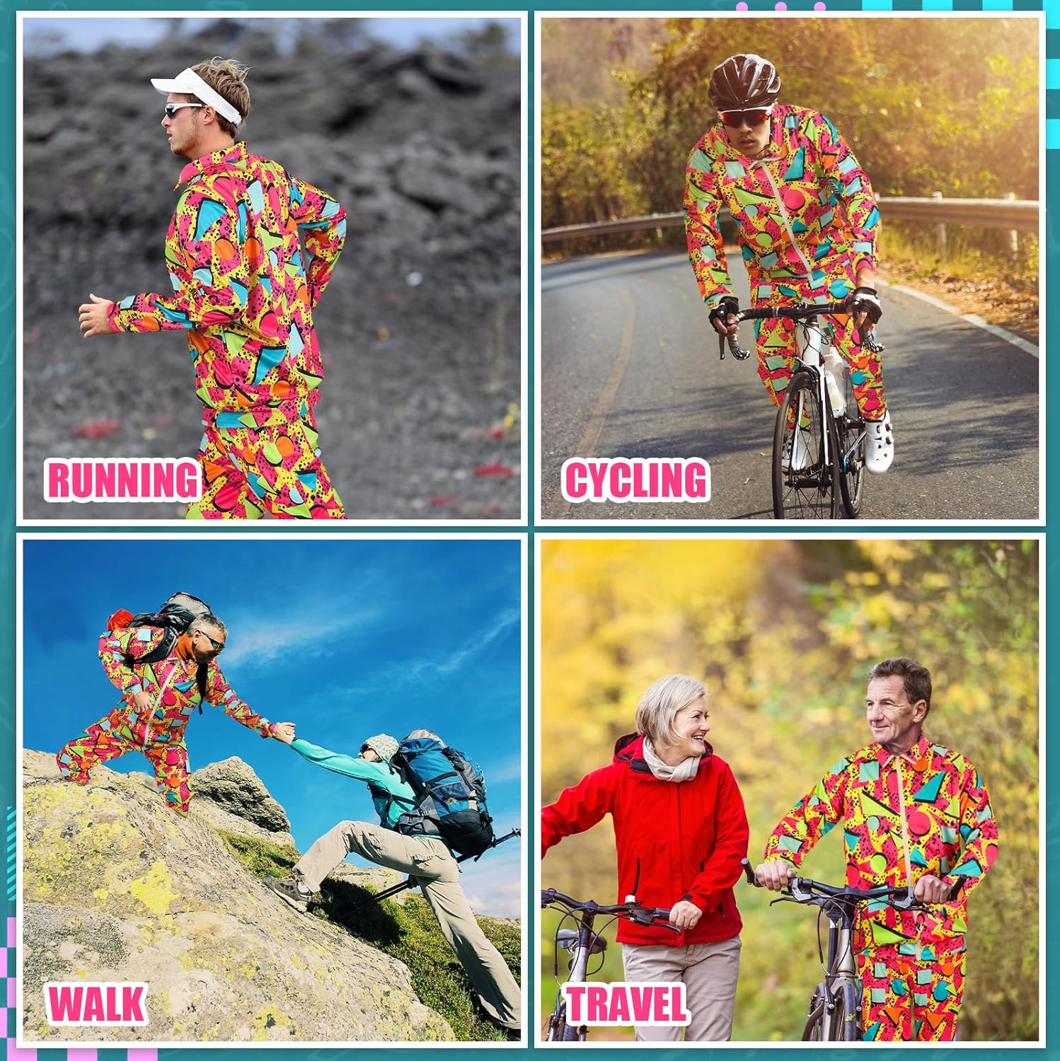 Mepase Retro 80s 90s Outfit for Men Side Taping Sportswear Urbanwear Streetwear Casual Long Sleeve 90s Tracksuit for Jogger - Image 5