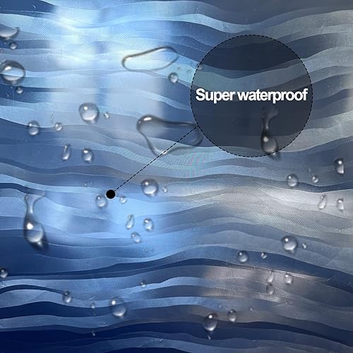 Vista 171 de Forro de plástico para ducha, forro de cortina de ducha de PEVA 4G de alta calidad con ojales inoxidables y 3 imanes pesados, cortinas de ducha