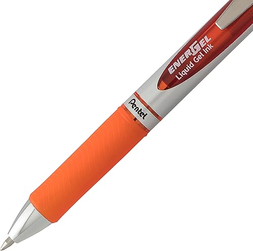 Miniatura 4 de Pentel EnerGel Deluxe RTX Bolígrafo de gel líquido retráctil, punto Mediano, punta de metal, tinta de colores surtidos, paquete de 3 (BL77BP3M2)