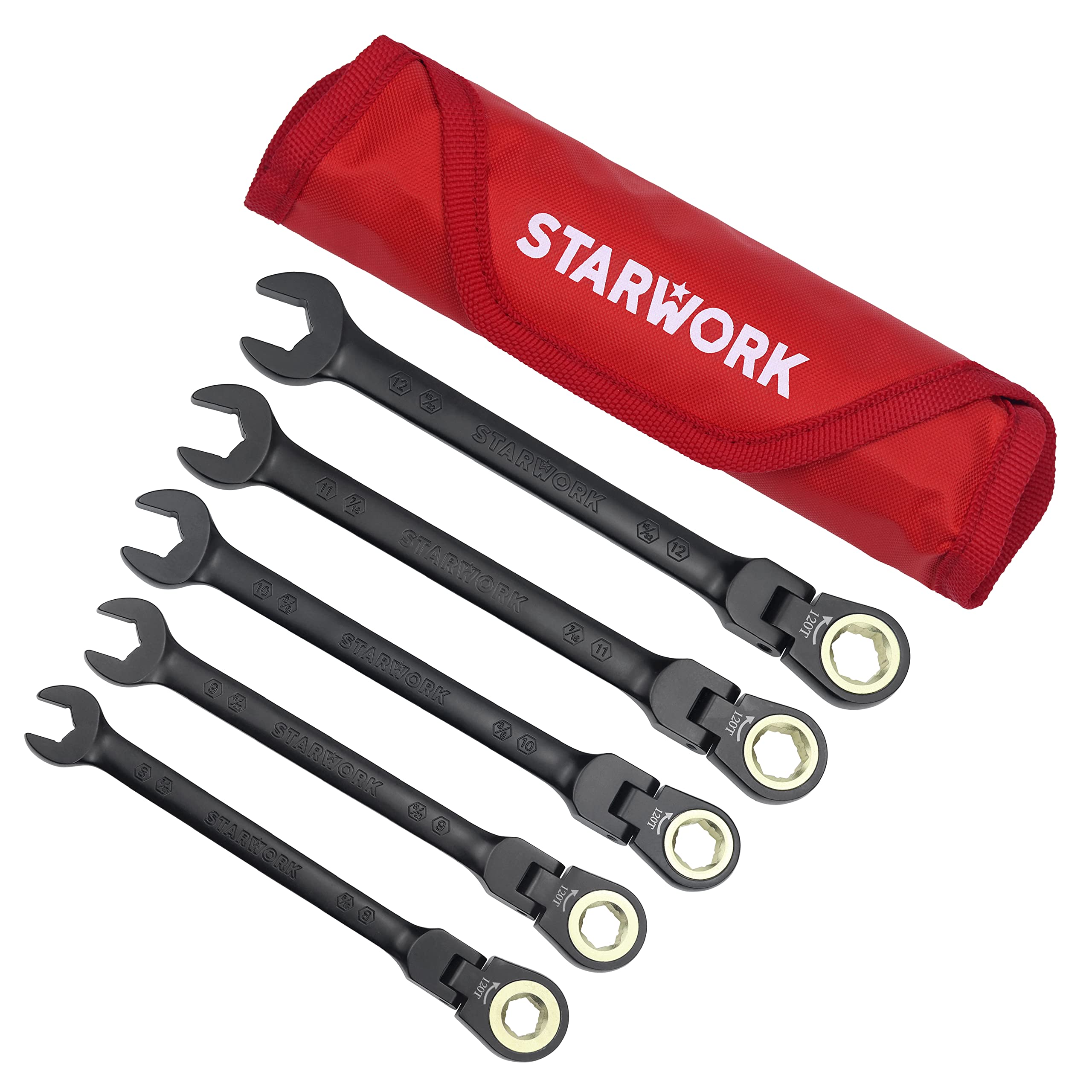 STARWORK TRUE MECHANIC™ Ratcheting Wrench Set (5PC 120T FLX)