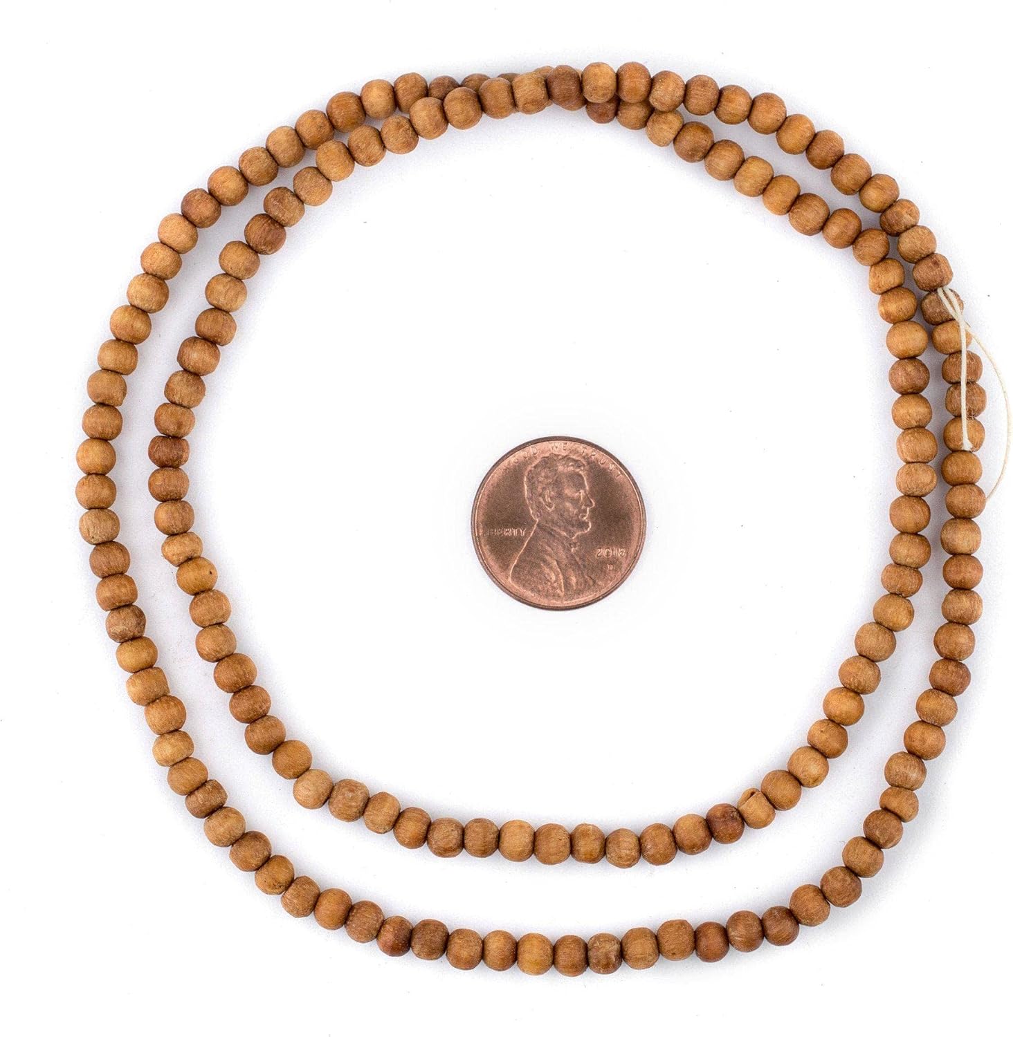 The Bead Chest 4mm Sandalwood Mala Beads: Fragrant Aromatic Wooden Meditation Beads for Yoga, Jewelry, Necklace, Chanting Genuine Nepal Product - Image 2