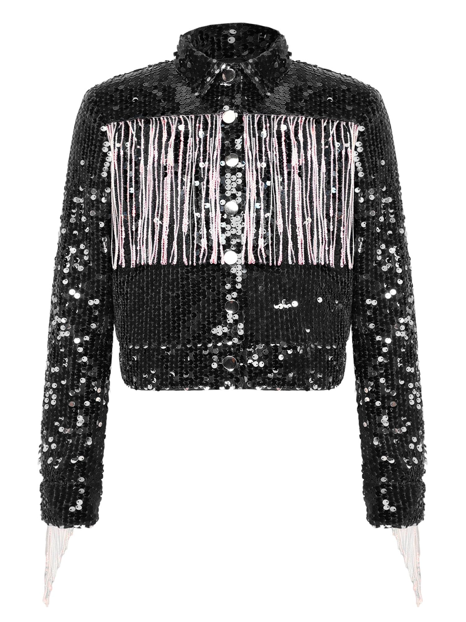 Bambina Abbigliamento Esterno Bottone alla Moda Cardigan con Fiocchi Boho Cardigan Motocicletta con Fiocchi Western Casuale