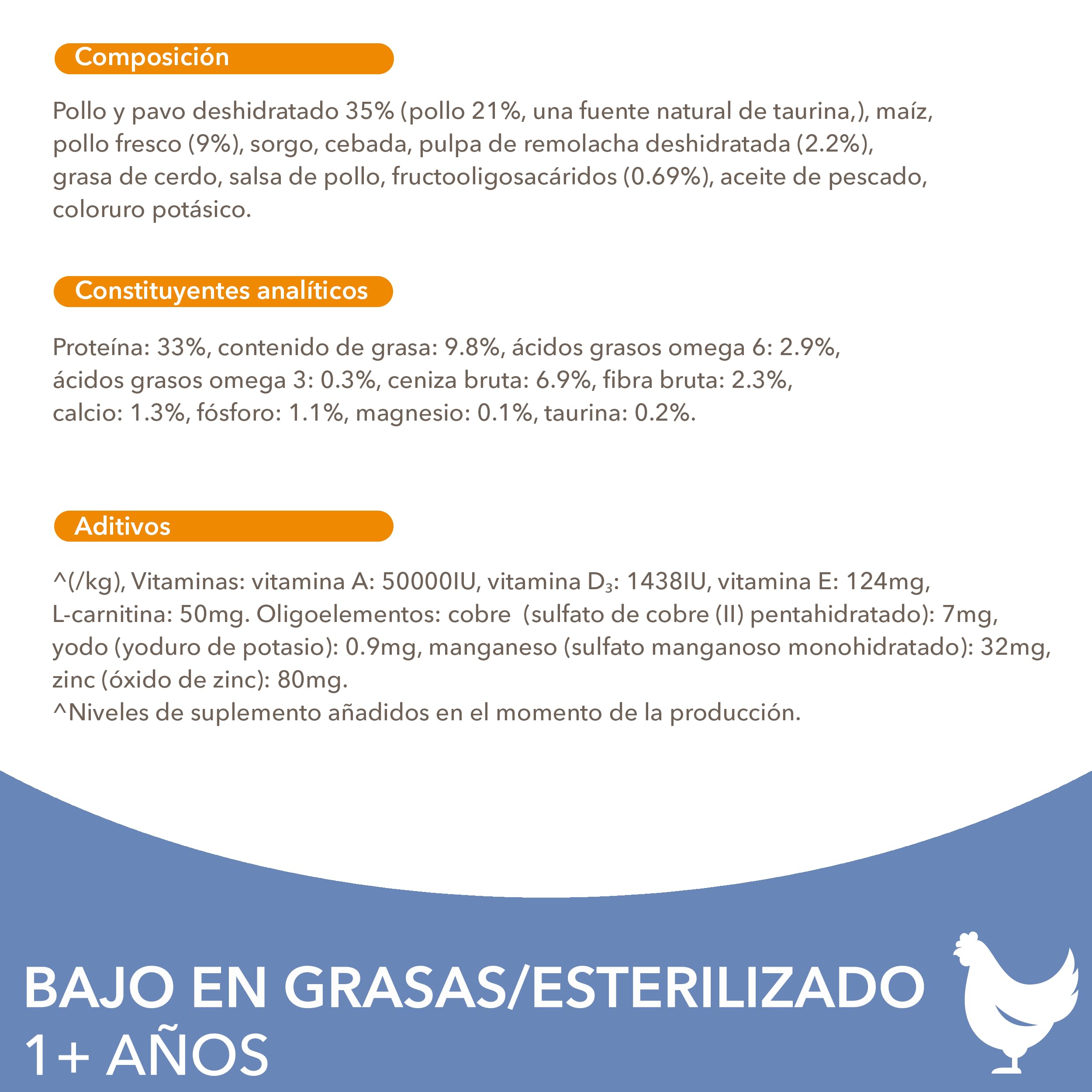 IAMS Alimento seco para gatos esterilizados - comida seca para gatos adultos de más de 1 año con pollo fresco, 3 kg