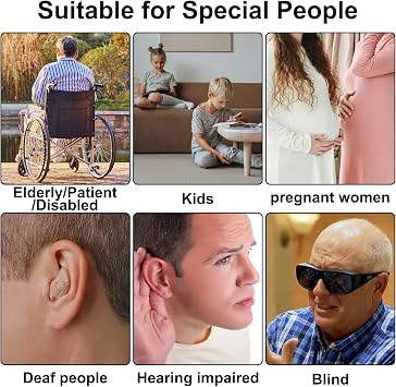 Wireless Caregiver Pager Vibration Caregiver Pager Home Safety Patient Alert Alarm System Elderly Alarm Call Button Personal Alarms for Elderly Kids (1 to 2)