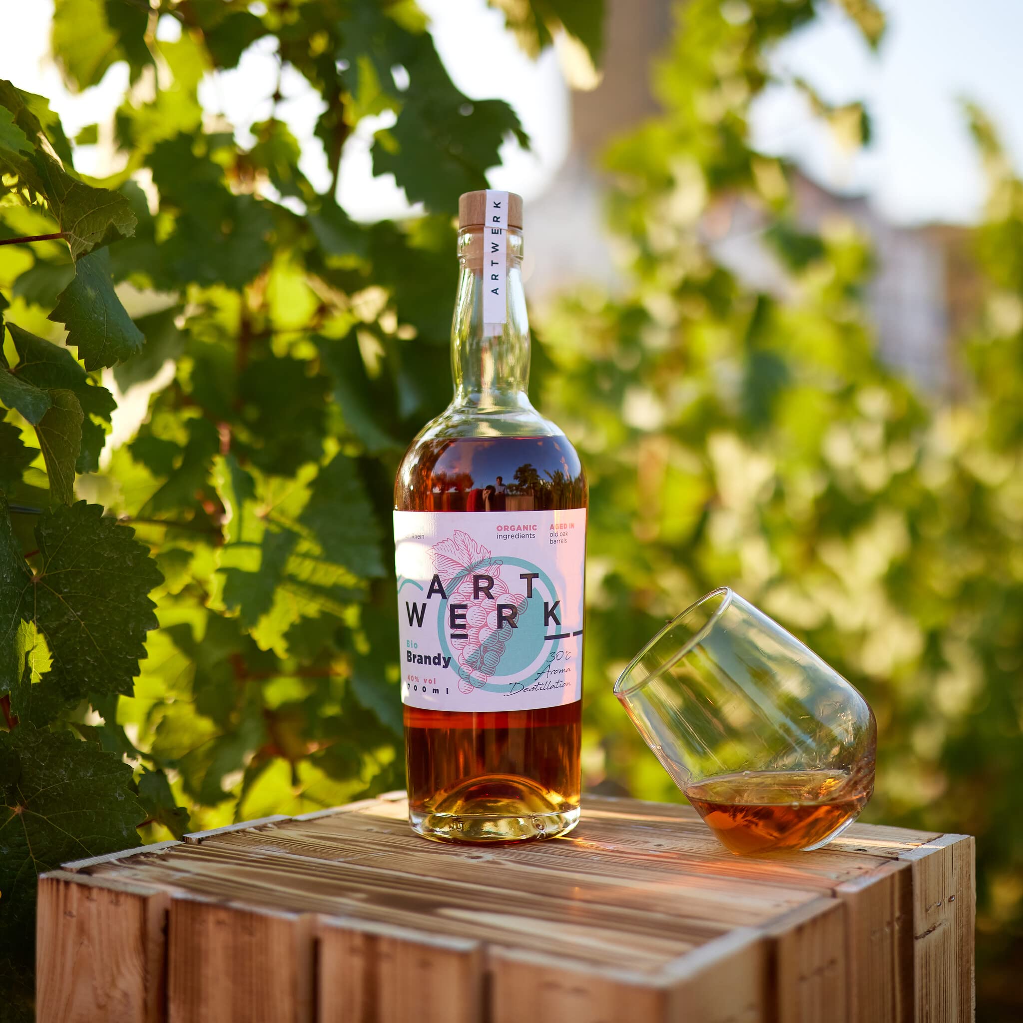 ARTWERK | Brandy | Master Edition | Reifung in alten Eichenholzfässern | Beste Bio-Traubenqualität | Category Gewinner & Gold World Brandy Awards 2022 | Gold IWSC 2024 | 40% vol. | 700ml