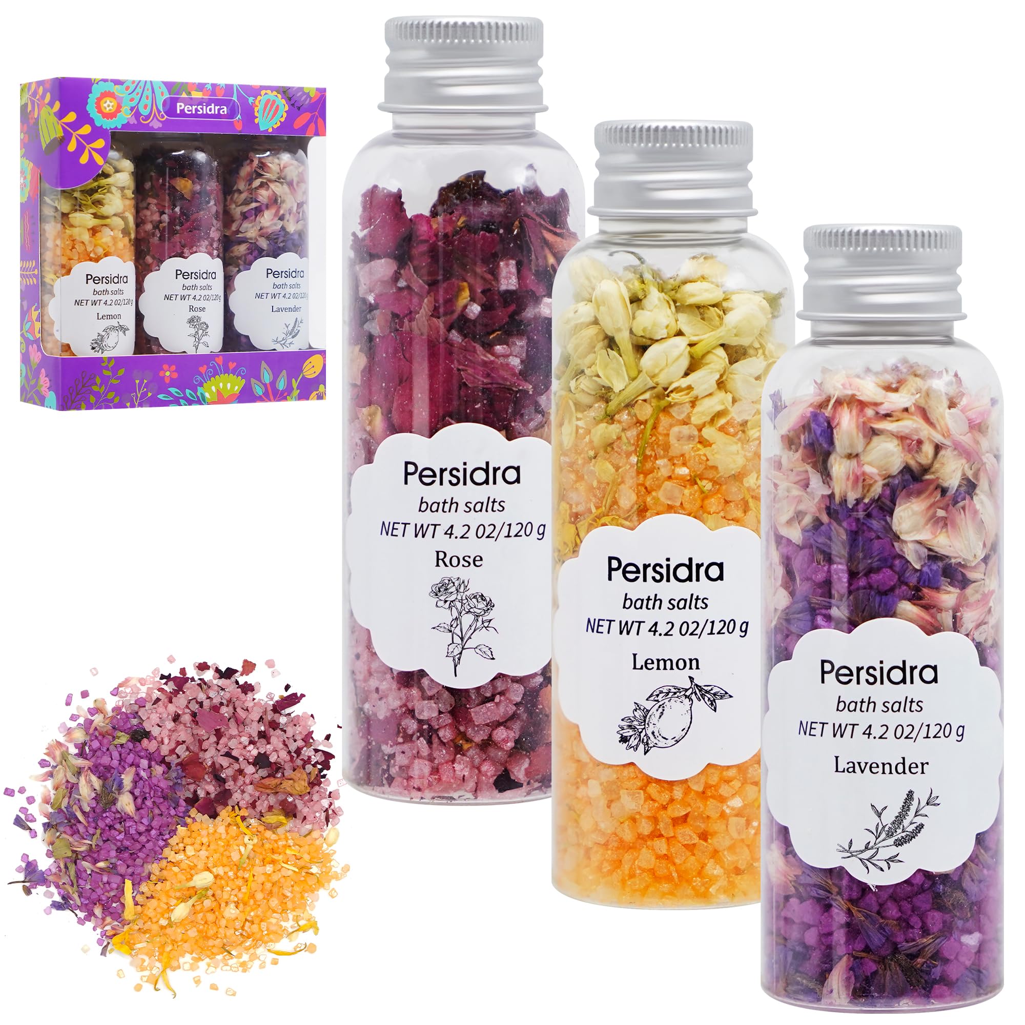 Amazon.com : Bath Salts for Women Relaxing, Epsom Salt Gift Set