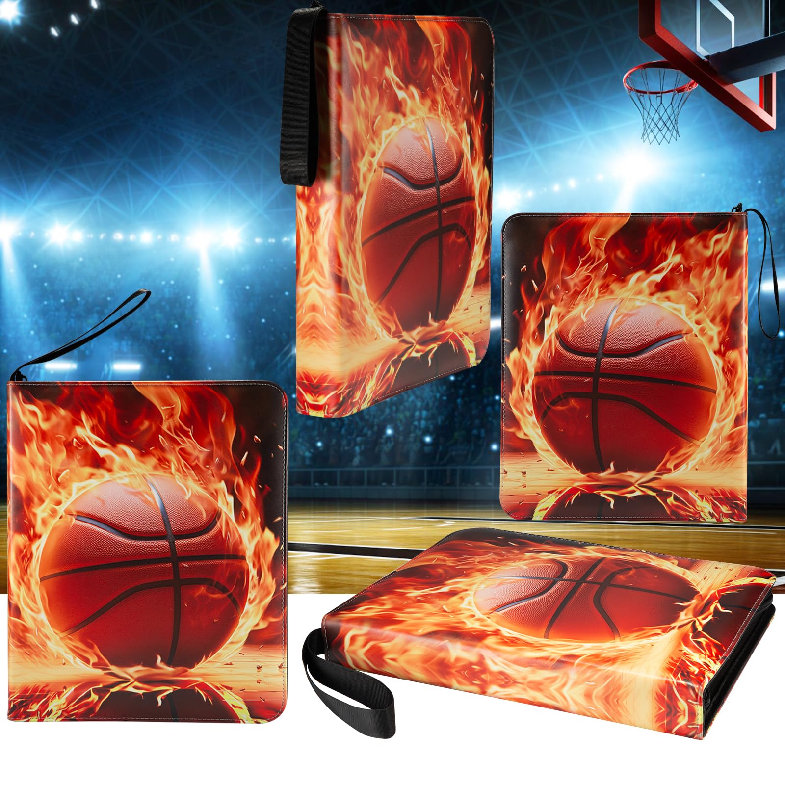 Amazon.com: Basketball Card Binder with Sleeves, 900 Pocket Basketbal Card  Holder for Trading Cards, 9 Pocket with 50 Removable Sleeves Zipper Book  Folder Collector Album 3 Ring Binder Organizer : Everything Else