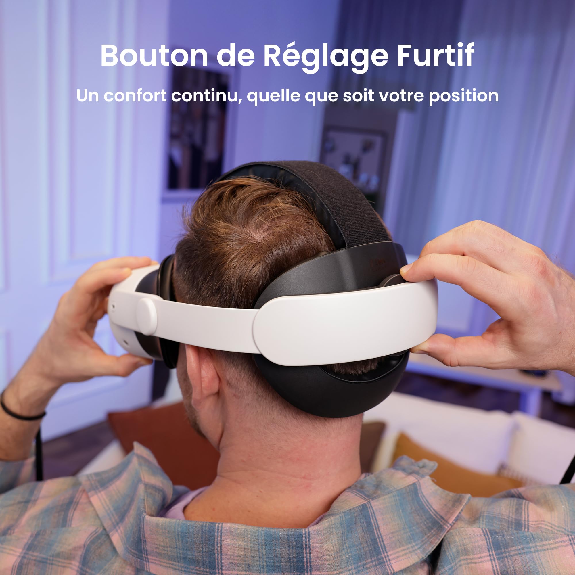 KIWI design K4 Confort Sangle de Tête Compatible avec Meta Quest 3S/Quest 3