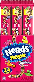 Nerds Rope Rainbow Candy 0.92 Ounce Package (Pack of 24)