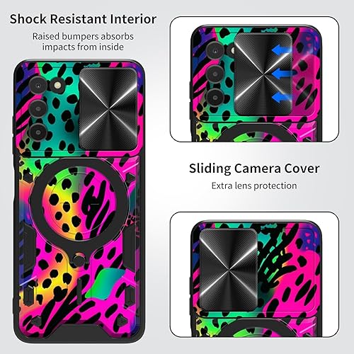 Vista 304 de Funda protectora híbrida para Samsung Galaxy A53 5G de 6.5 pulgadas y anillo giratorio de 360 grados, función atril, híbrida, de doble capa