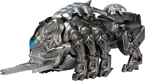 Miniatura 2 de Power Rangers Movie Mastodon Battle Zord con figura de Ranger Negro – Juguetes de acción Megazord – Catapulta funcional – Black Ranger encaja en el