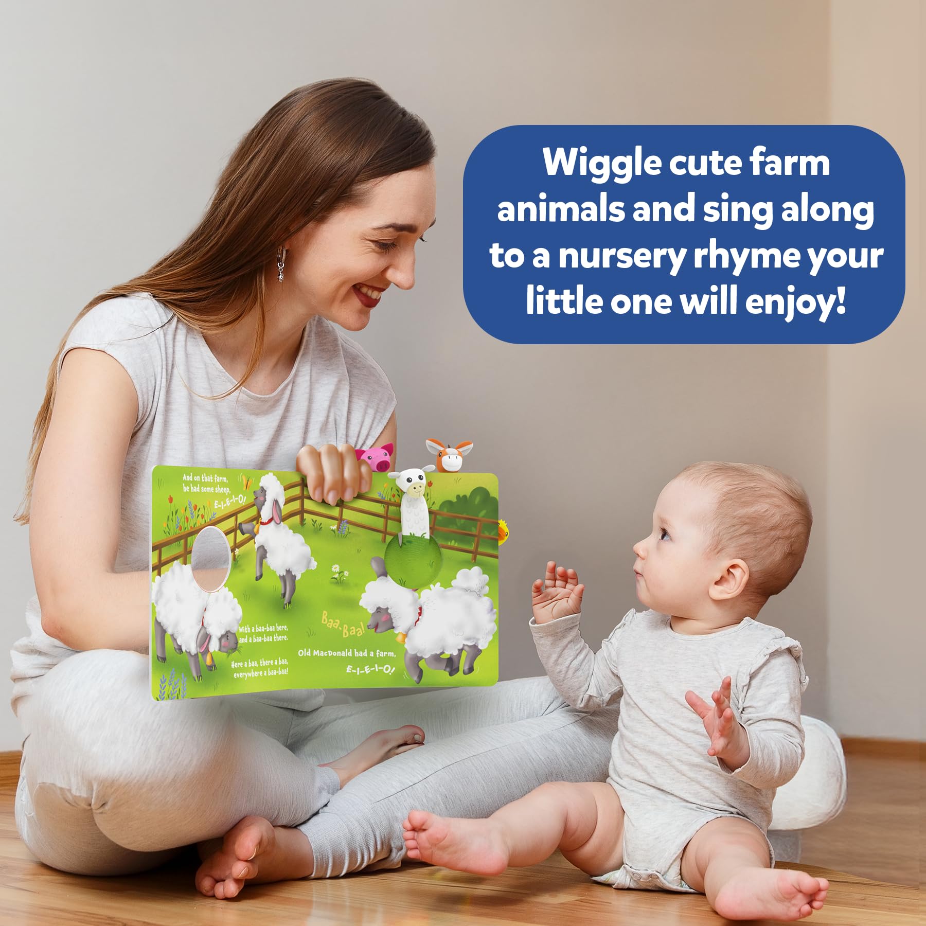 Skillmatics Cloth Puppet Book - Old Macdonald Had a Farm, Interactive Finger Puppets for Infants & Toddlers, Early Learning & Sensory Toys, Nursery Rhyme, Gifts for Babies Ages 6 Months to 2 Years - Image 3 thumbnail