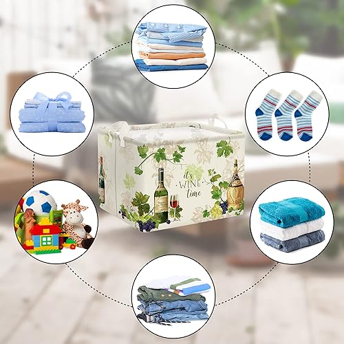 Miniatura 6 de Clastyle Retro Manor - Cestas de almacenamiento de vino para acampar al aire libre, caña de uva, vid, cesta de almacenamiento de cocina, cesta de