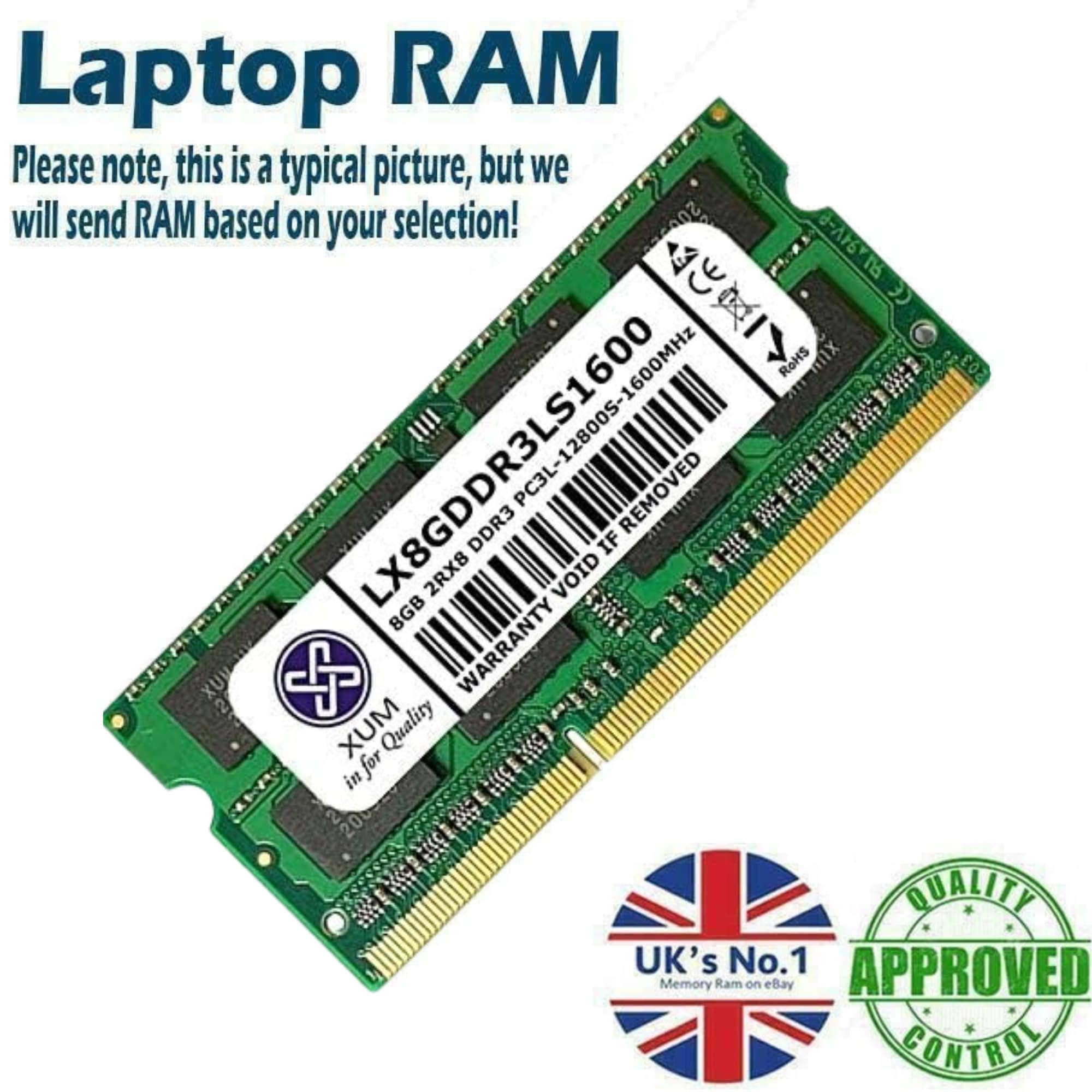 16Go RAM DDR3L SO-DIMM 1600 MHz Micron Pour Gigabyte BRIX GB-EAPD-4200