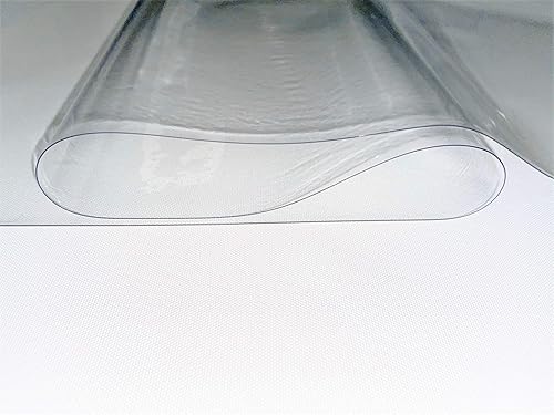 Miniatura 7 de Vinilo marino transparente calibre 20, doble pulido, 54 pulgadas de ancho por 5 yardas