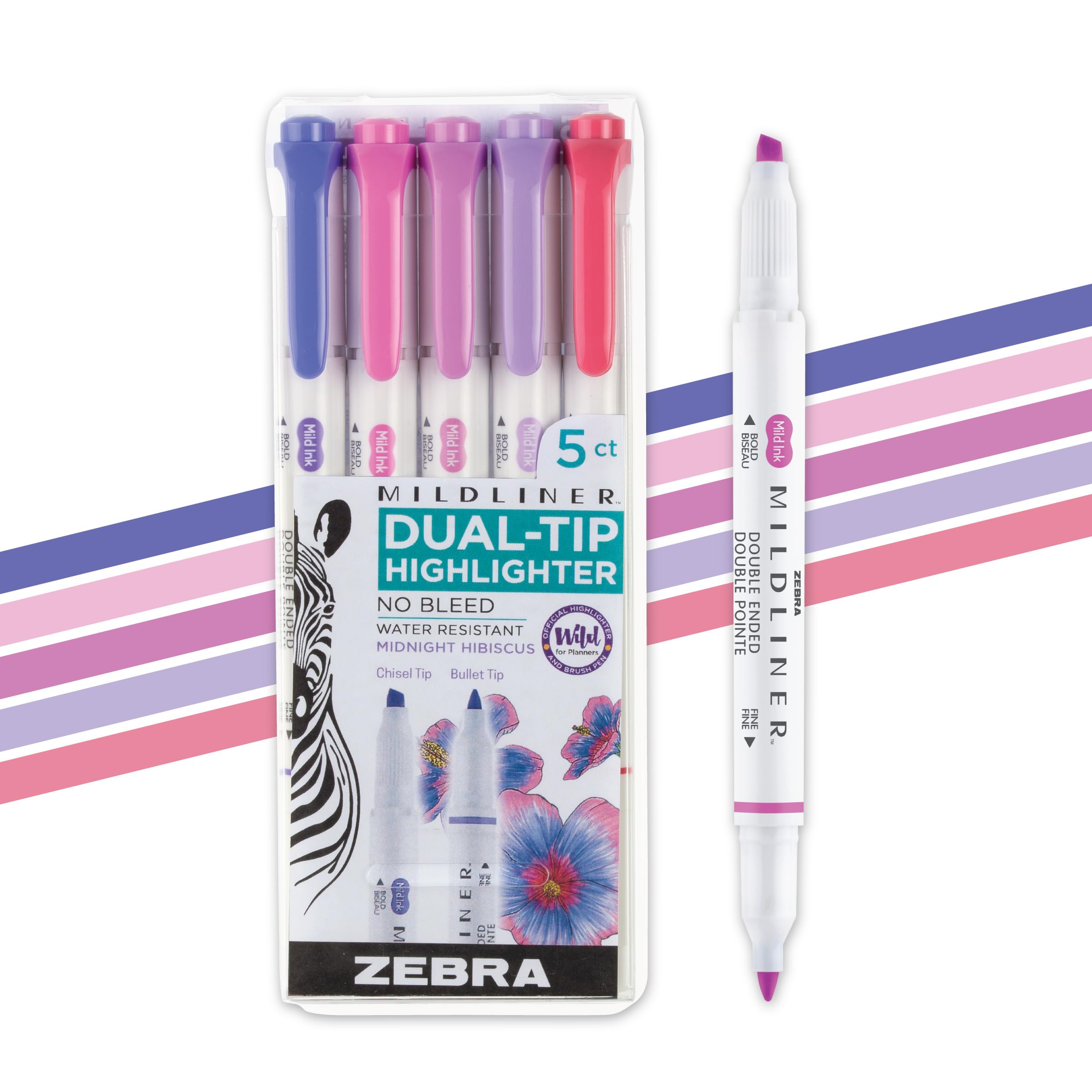 Amazon.com : Zebra Pen Mildliner Dual-Tip Highlighter Set, Broad
