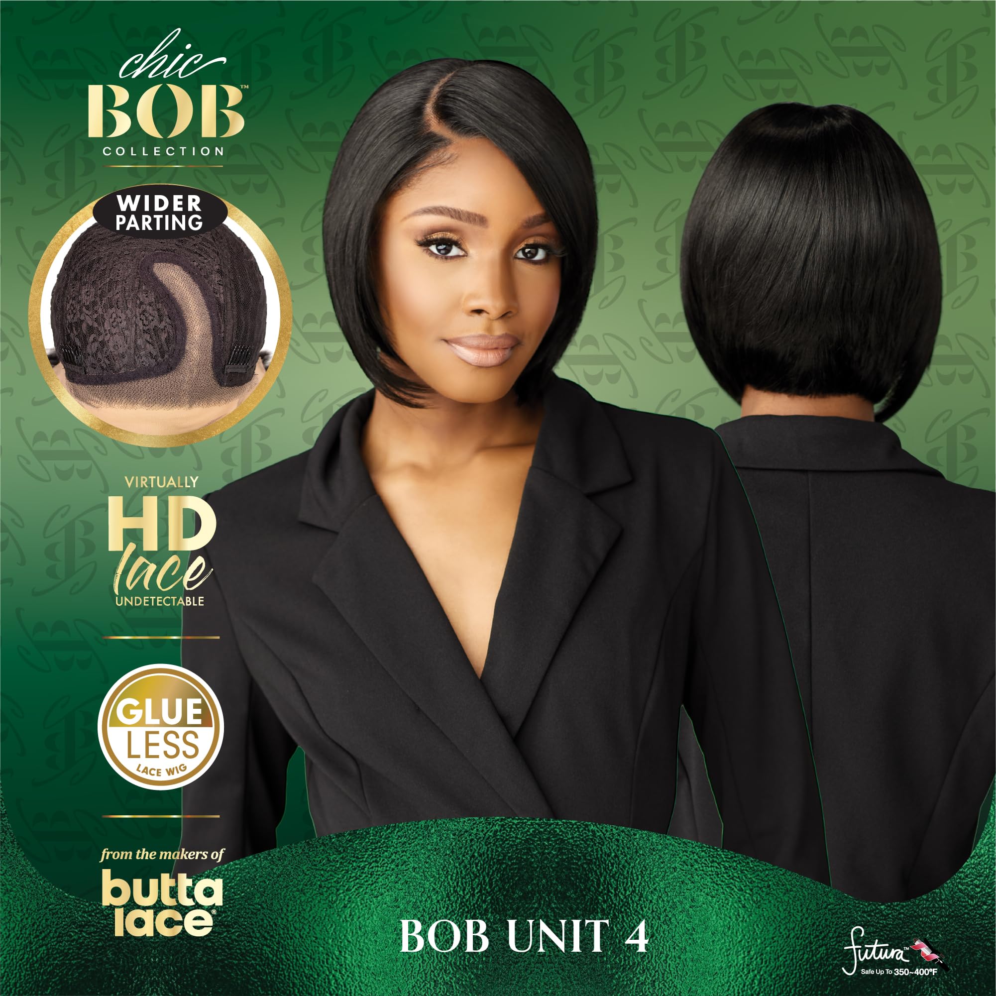 Amazon.com : Sensationnel Chicbob Lace Frontwig - Bob Unit 4  display picture 1