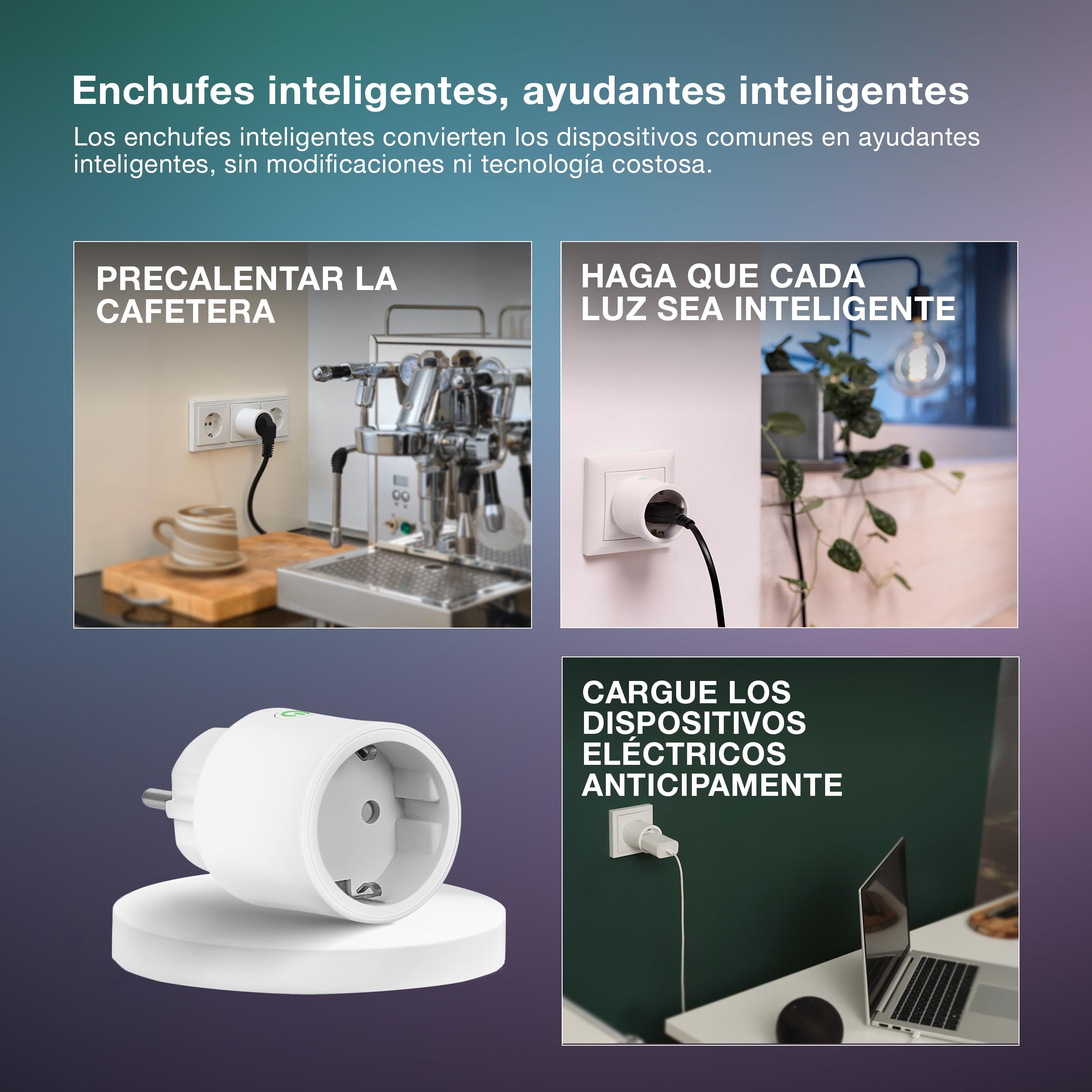 OSRAM enchufe smart WiFi con Matter, compatible con Alexa – añade fácilmente dispositivos de hasta 2300 W a tu casa conectada, control por voz simple y fiable (no compatible con aplicación SMART+)
