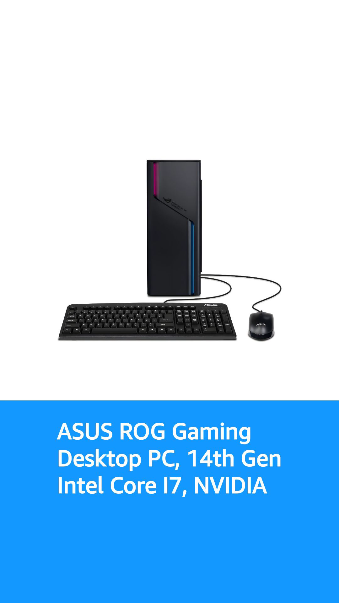 ASUS 2024 ROG G22CH Gaming Desktop PC, Intel Core i7-14700F