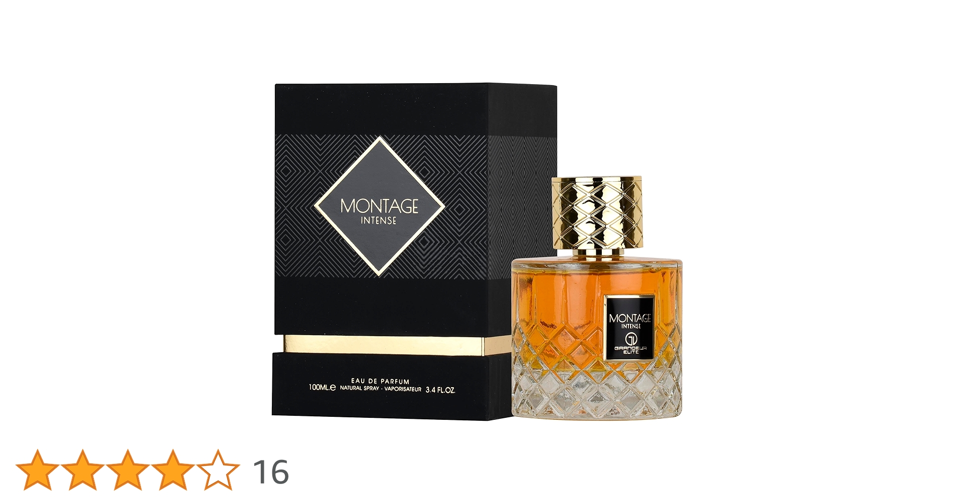 MONTAGE INTENSE アラビア香水 EDP 100ml Montage Intense Eau De Parfum 100ml 3.4 FL OZ By Grandeur