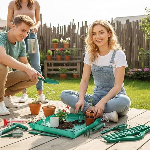 Miniatura 2 de Garden Hand Tools  Manual Soil Punch  Repotting Mat - for Planting Seedling Vegetable Tomato Pepper Flower Lawn Indoor Outdoor Cultivation