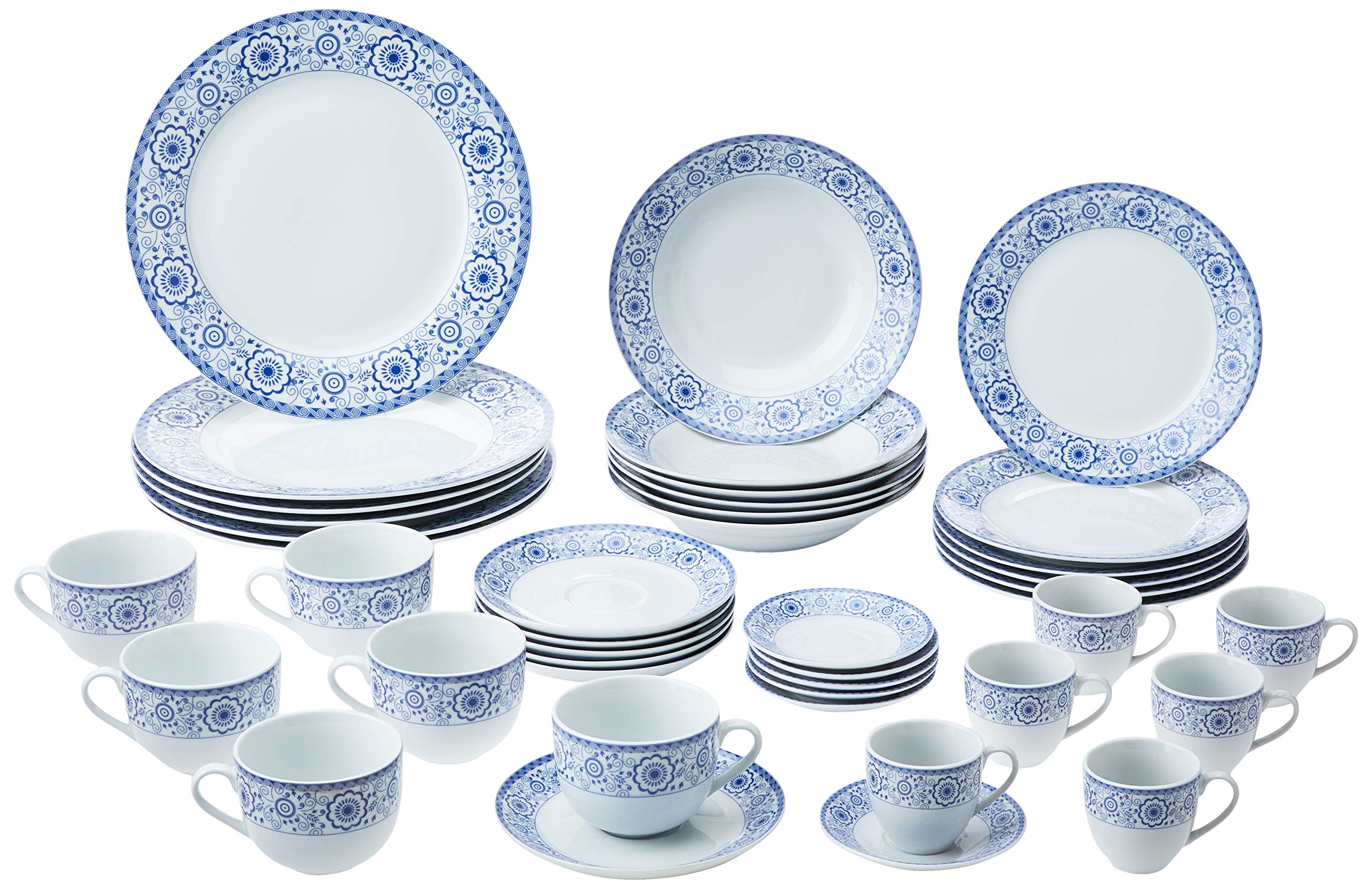 Aparelho De Jantar 42pc De Porcelana Super White Sintra Mail Box