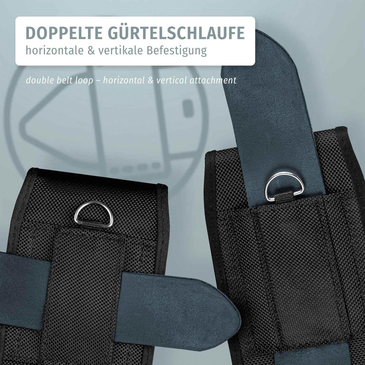 moex Handy Gürteltasche für Samsung Galaxy S26 Ultra Hülle mit Gürtelschlaufe, Outdoor Handyhülle Gürtel Handytasche, robuste 360 Grad Schutzhülle mit Karabiner, Agility Case, Schwarz