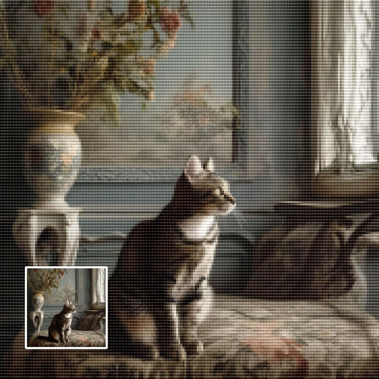 Diamond Painting Kit, Cuadro Personalizado Con Foto, 5D Pintura Diamante Embroidery Art para Adultos, Diamante Cuadrado/Redondo, Personalizada Decor De La Pared Del Hogar, Varios Tamaños 90x160 cm T-5