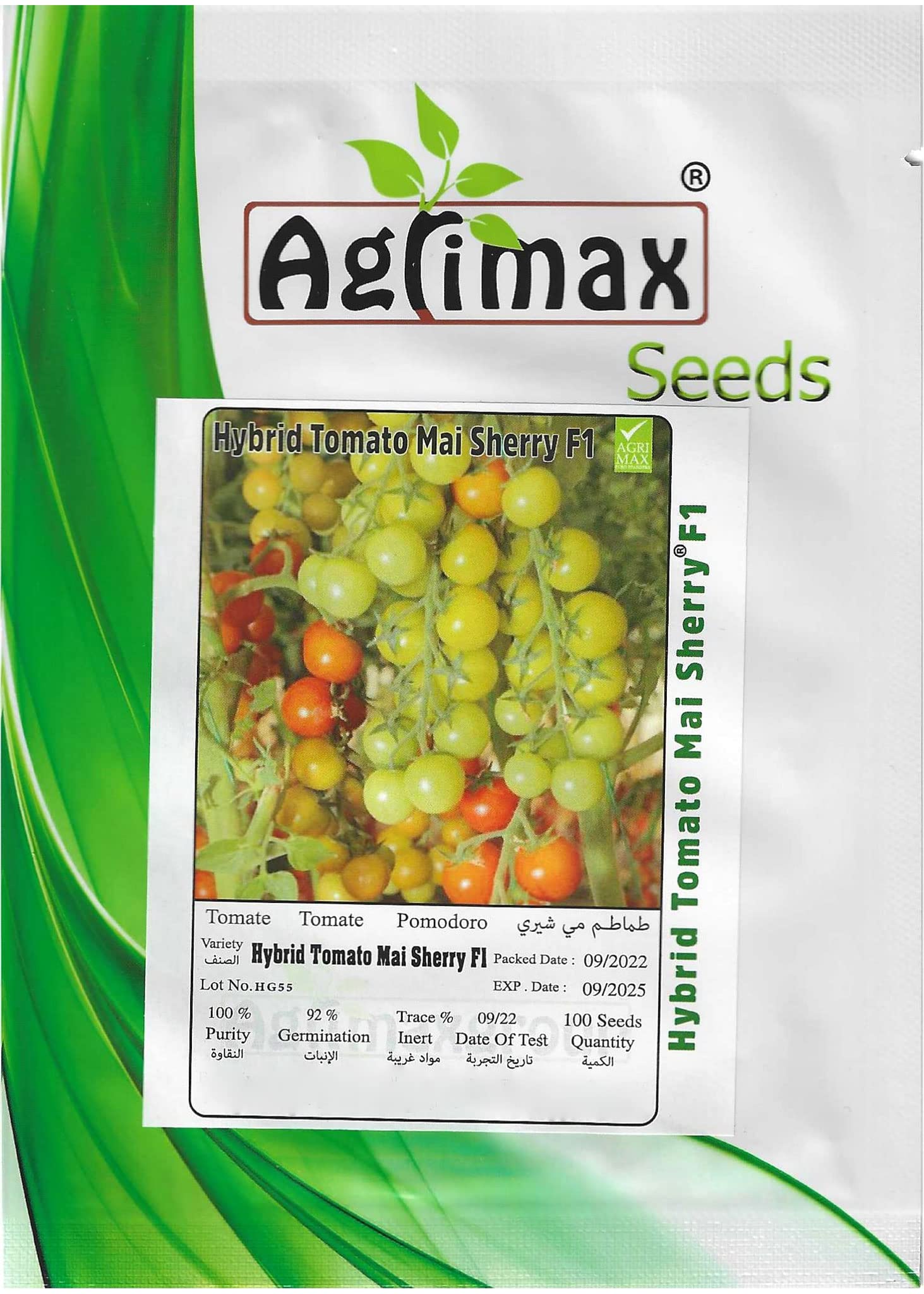 Hybrid Cherry Tomato (Mai Sherry F1) Premium Quality Seeds Made in Spain