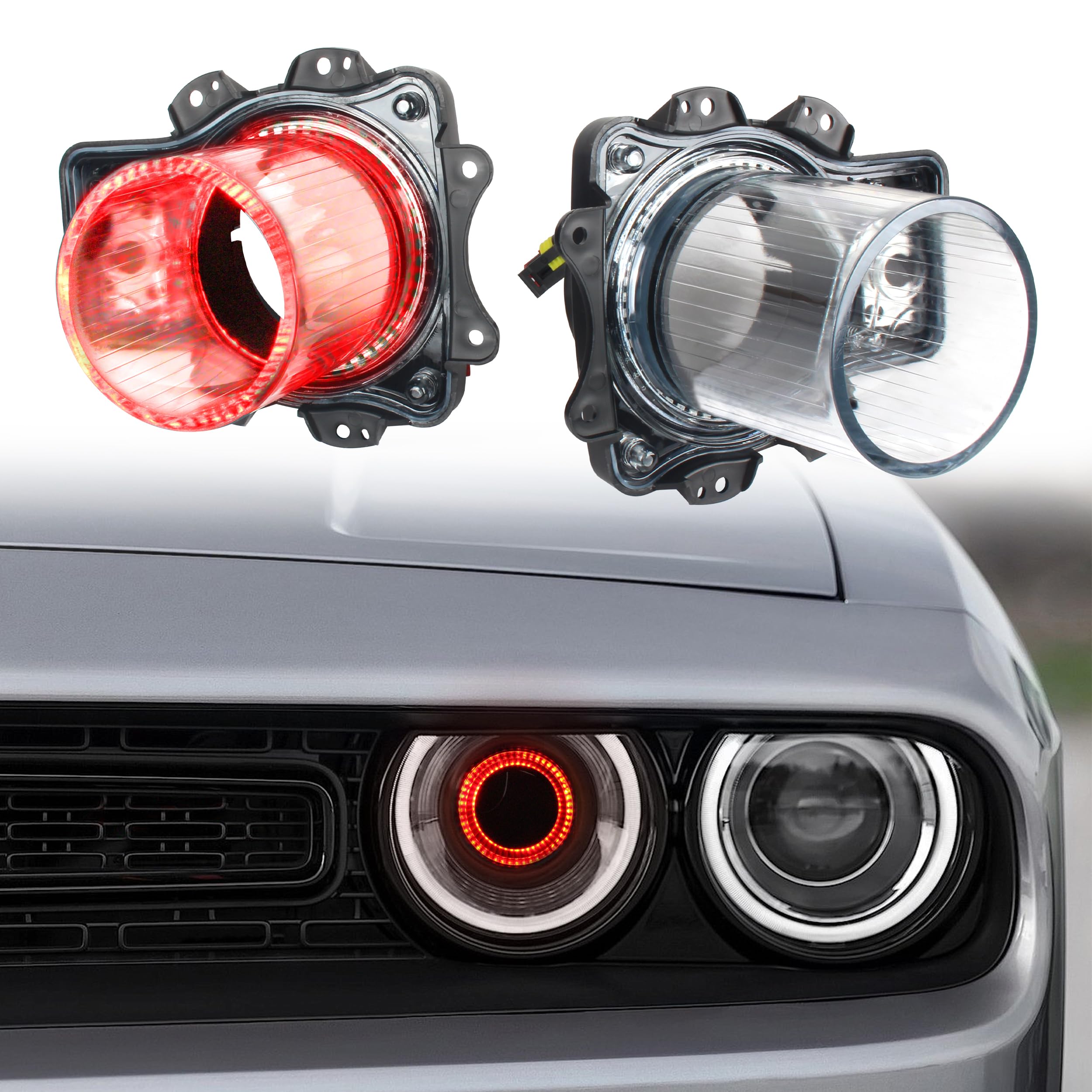 KAKABAS Plug and Play LED Headlamps Air Inserts Assembly