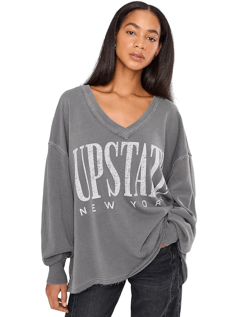Free People Venice V-Neck Graphic