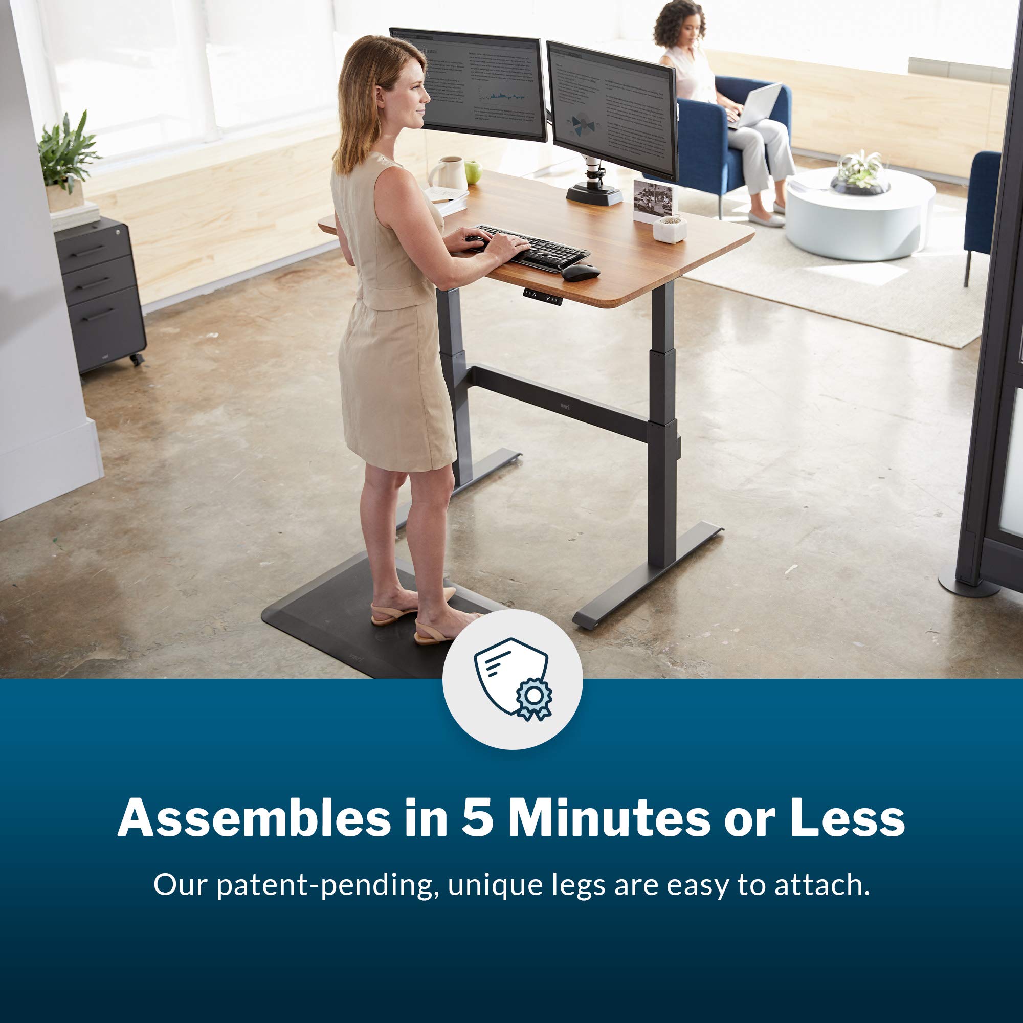 Vari Electric Standing Desk 48" x 30" Height Adjustable Sit to Stand