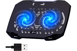 KLIM Pro Laptop Cooling Pad - Rapid Cooling for Laptops 10-15.6"