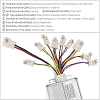 Vista 2 de Controlador 36v 1000w para scooter de motor eléctrico cepillado con terminal de conector de batería blanco