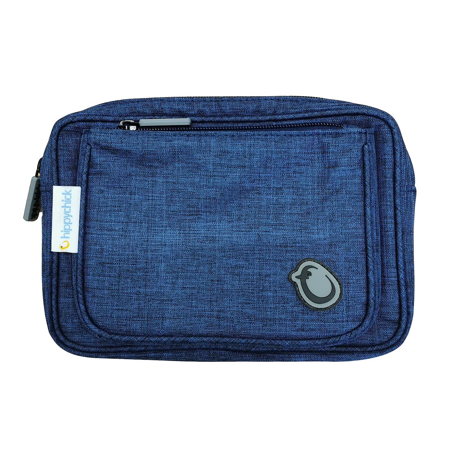 HIPPYCHICKHipseat Accessory Bag/Travel Pouch with 2 Pockets, Can Be Used with The Back-Saving Baby Seat Carrier, Denim Blue