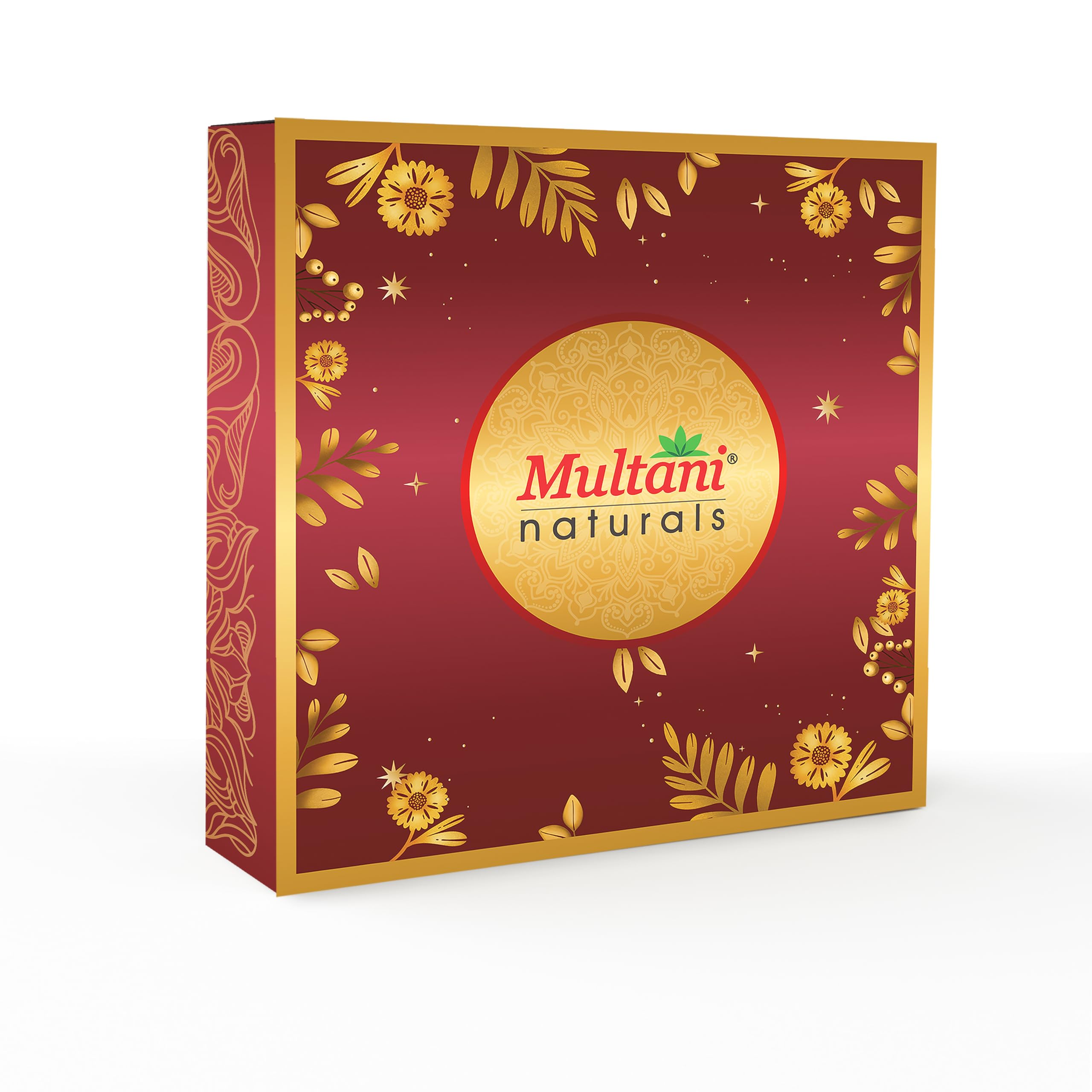 Multani Naturals Beauty Gift Set (5 in 1) | Sandalwood & Kesar Moisturizer, Gold Face Wash, Mix Fruit Cream, Aloe Vera Soap & Lavender Body Wash | Complete Skin Care Combo for Men & Women