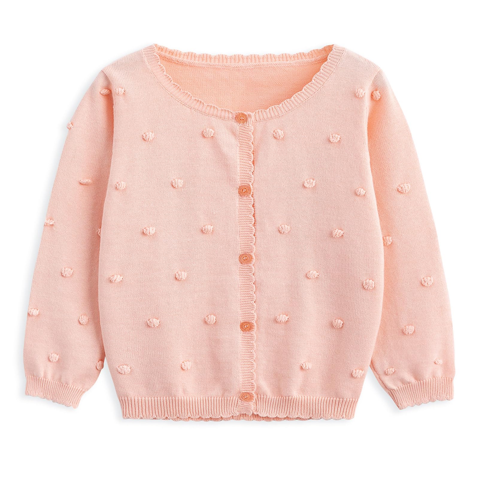 Curipeer Toddler Girl Sweater Cardigans, Long Sleeve Coat, 18M-9Y | Soft Warm Fabric, Spring and Fall Casual Wear, Little and Baby Girl