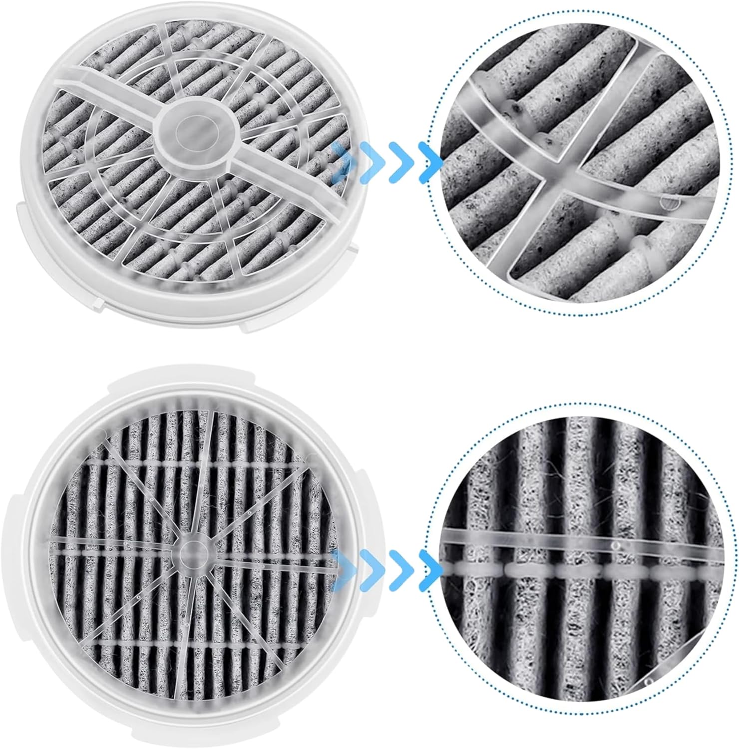 Nispira GL-2103 900S Filter Replacement For FridaBaby Sound Machine Air Purifier, Meleden, RIGOGLIOSO GL-2103, JINPUS, LTLKY 900S, 2103, Activated Carbon HEPA 8 Pack