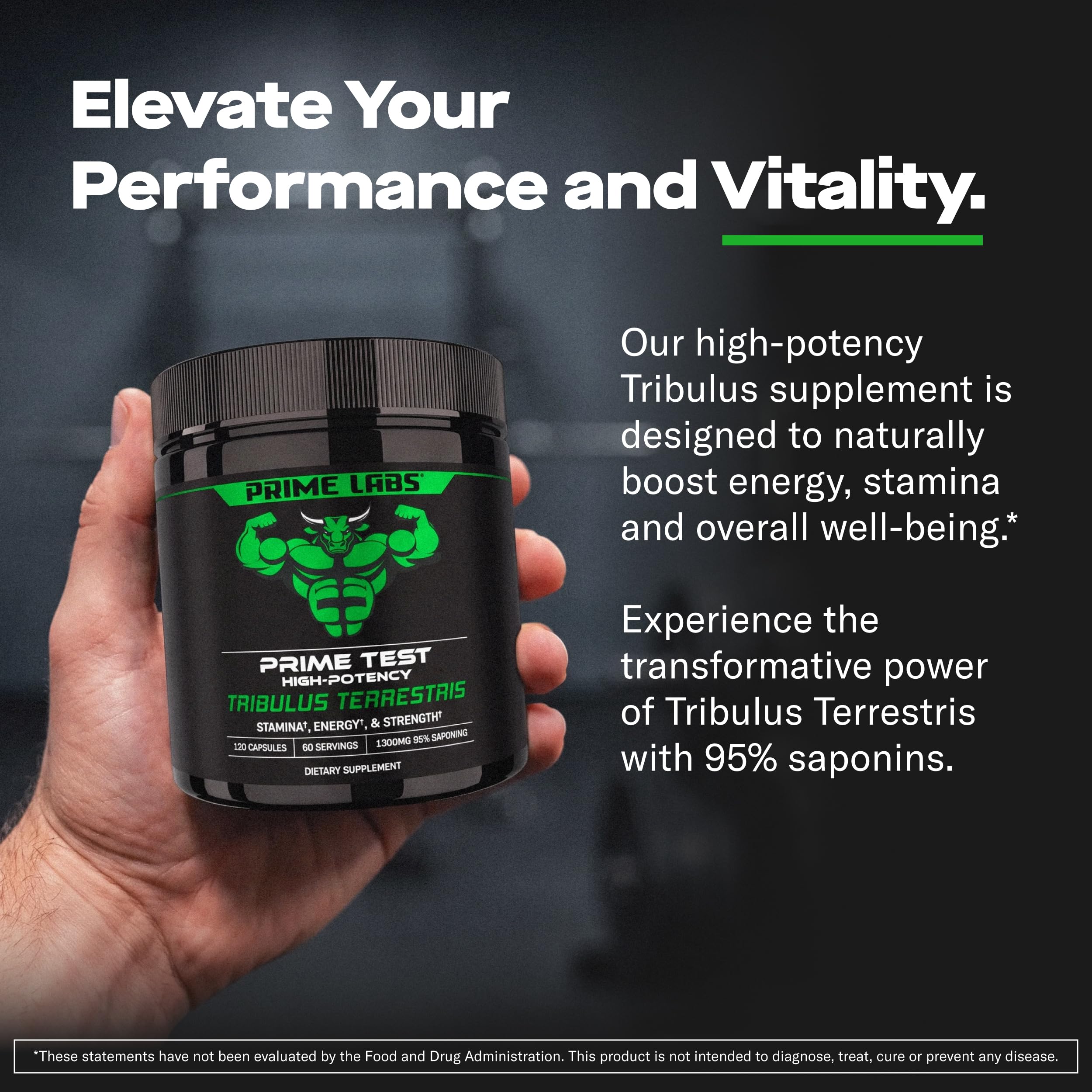 Prime Labs Tribulus Terrestris for Men, 1300 Mg, 95% Saponins — Amazon image 4