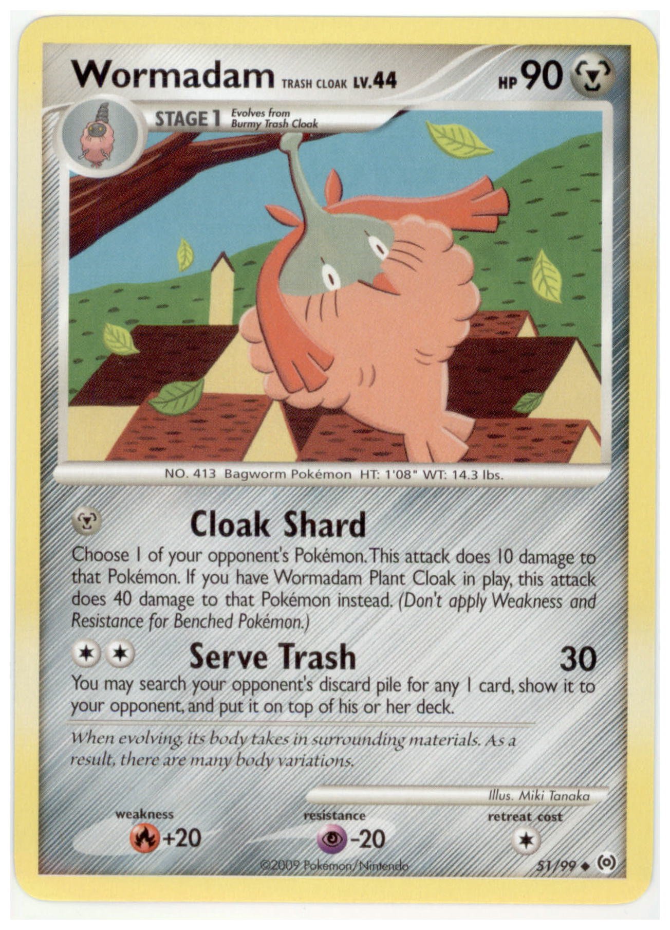 wormadam pokemon card Pokemon Secret Wonders Wormadam Plant Cloak #41