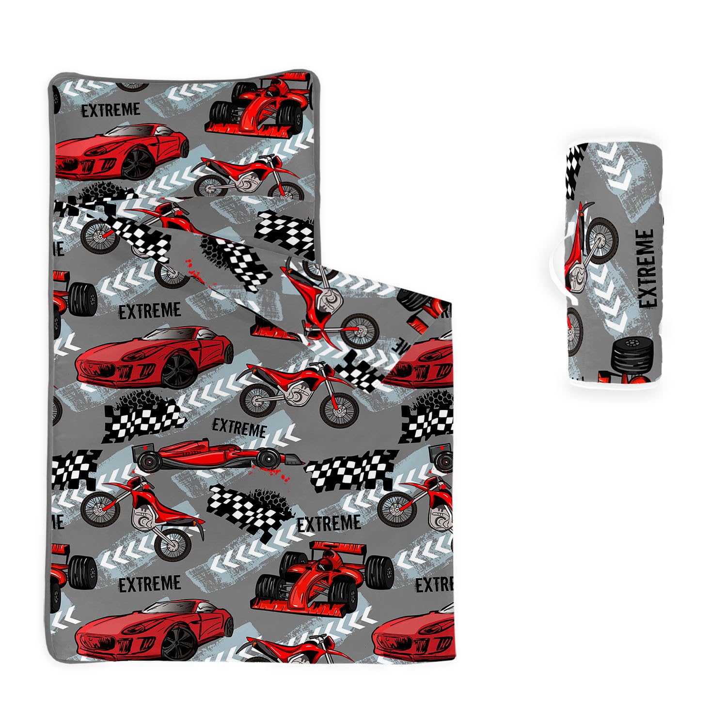 HOSIMA Nap Mat -Sports Car Motorcycle Sleeping Bag with Removable Pillow