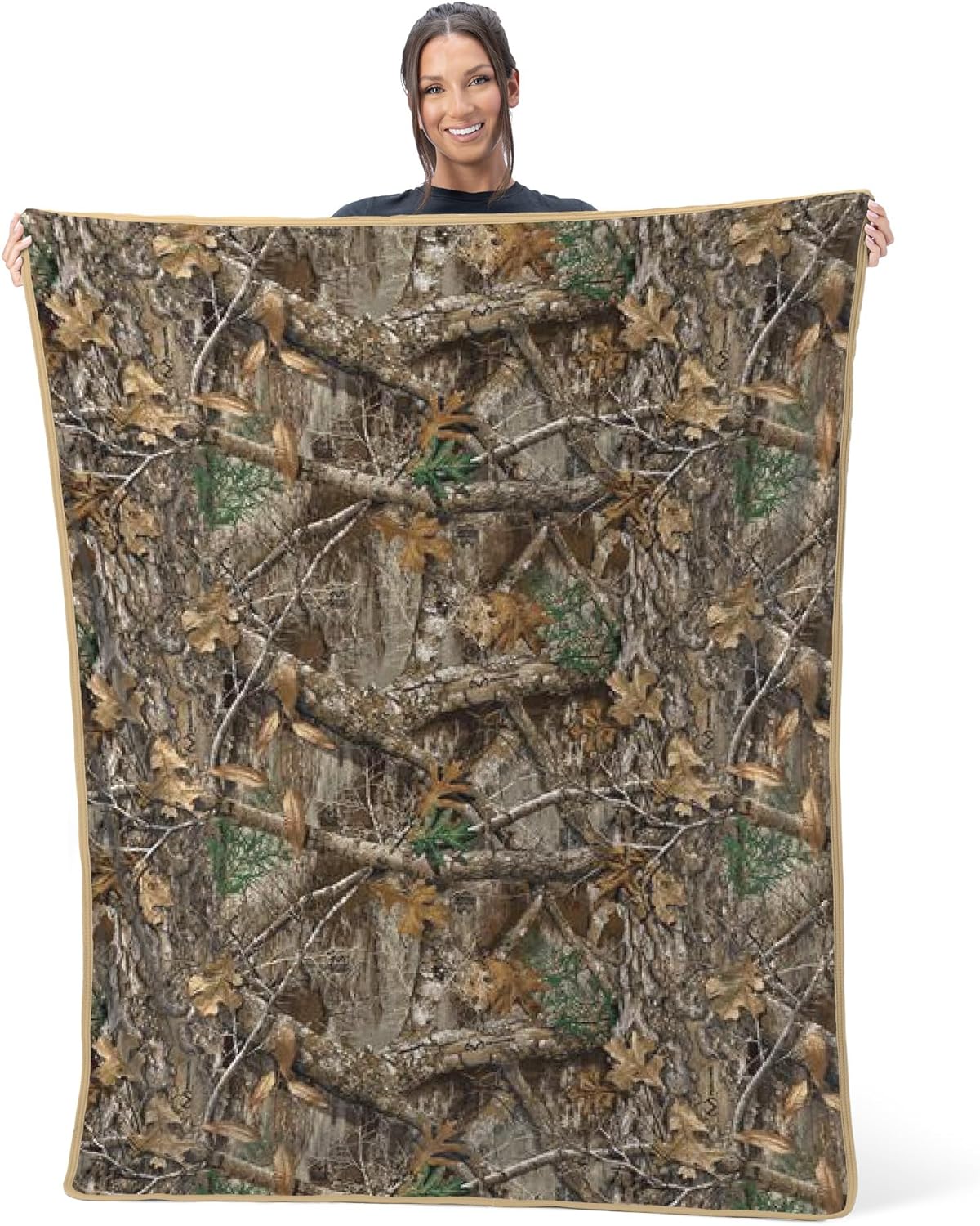Northwest Realtree Silk Touch Throw Blanket, 46" x 60", Realtree Edge - Image 2